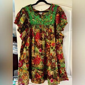 Gorgeous Sister Mary Floral Embroidered Dress like new!